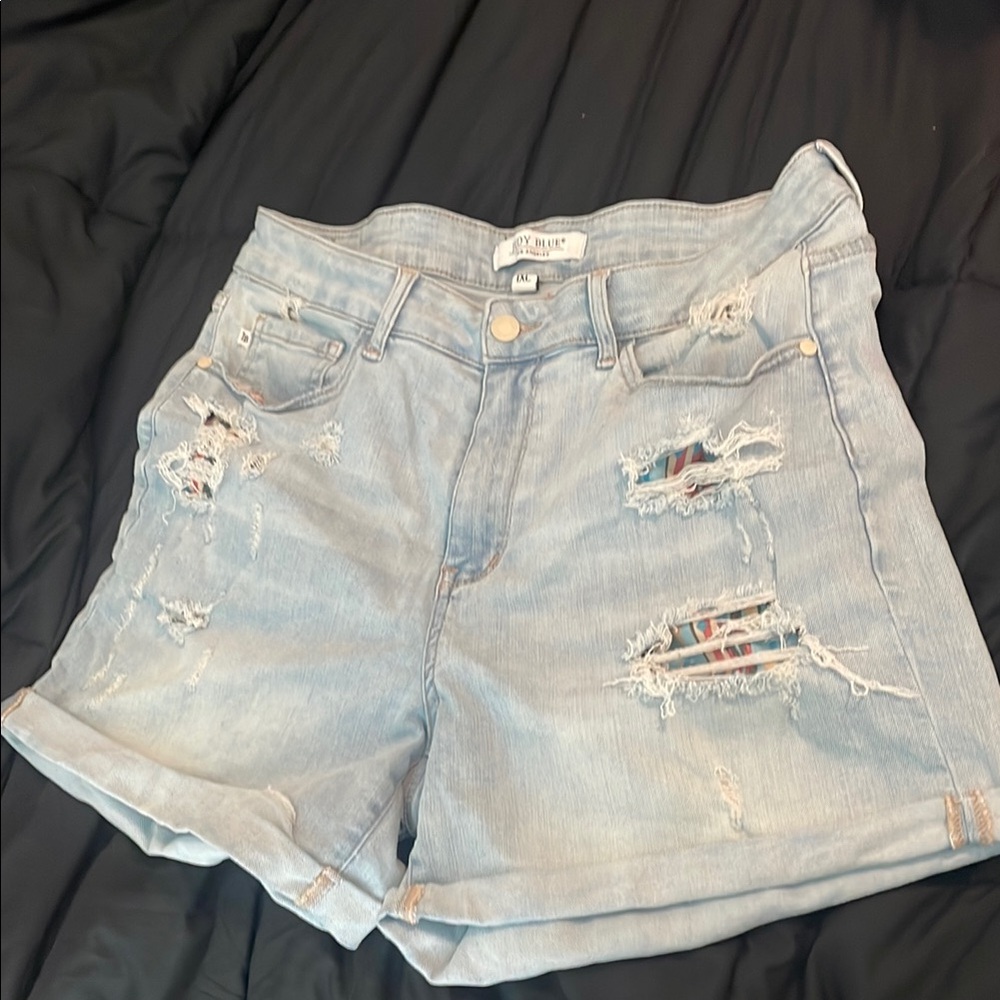 Judy Blue Ripped Jean Shorts
